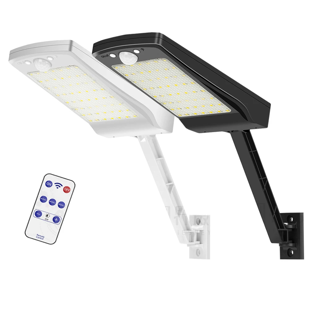 56 Светодиодная лампа на солнечной батарее с датчиком движения Открытый пульт