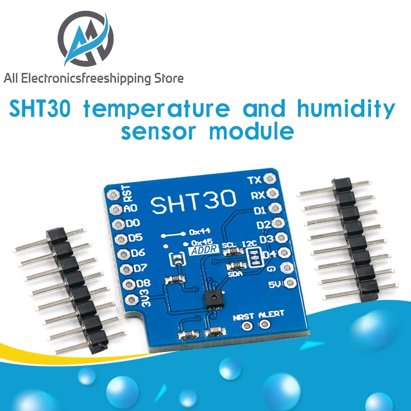 SHT30 щит для WEMOS D1 mini I2C цифровой модуль датчика температуры и влажности|Регуляторы