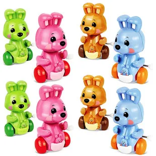 Mini-Wound Spring Small Toy Winding Spring Cartoon Animal Series Small Toy Dinosaur with Chains Pterosaur Toy