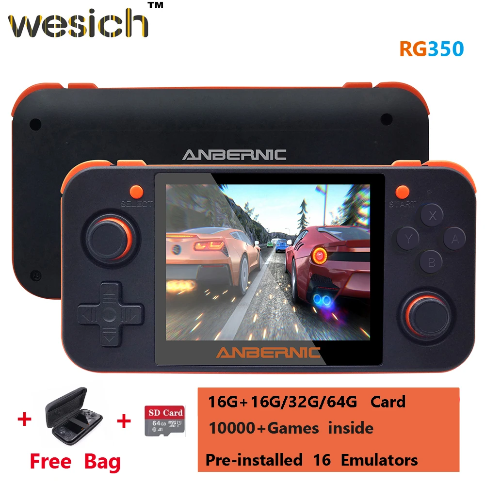 Anbernic Rg350 Handheld Game Console Rg350m Metal Shell Console Open Source  System 3.5 Inch Ips Screen Retro Ps1 Arcade 3d Games - Handheld Game  Players - AliExpress