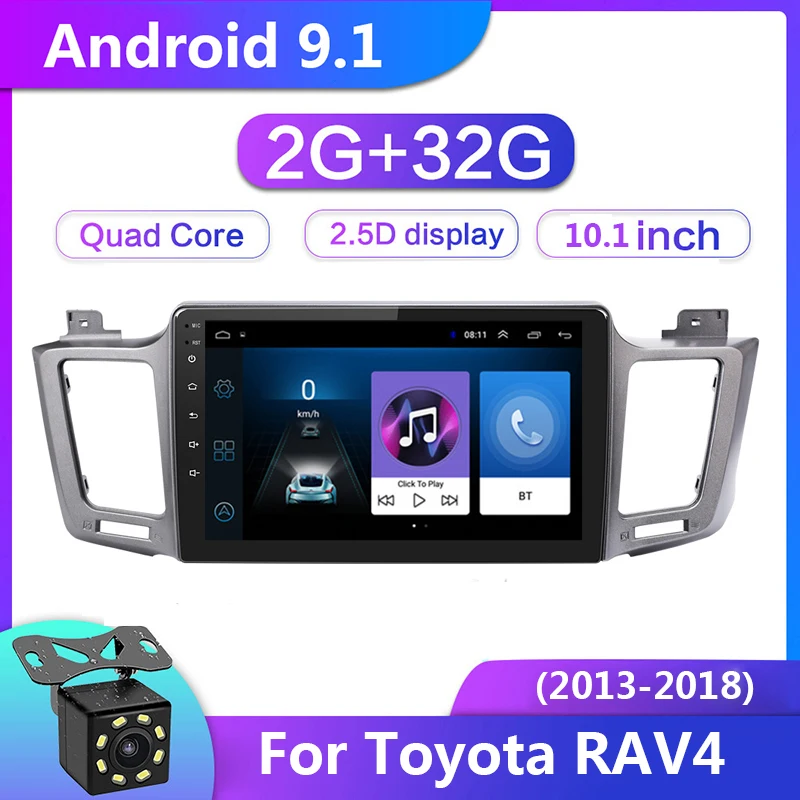 Автомагнитола 2 din на Android 9 1 для Toyota RAV4 RAV 4 2013 2018 мультимедийный видеоплеер с GPS