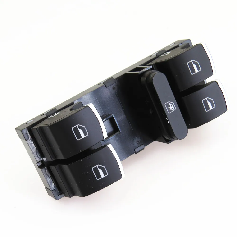 FHAWKEYEQ 10 Pin хром мастер мощность переключатель окна для Jetta MK5 MK6 GTI Golf 5 6 Passat B6 Tiguan Rabbit