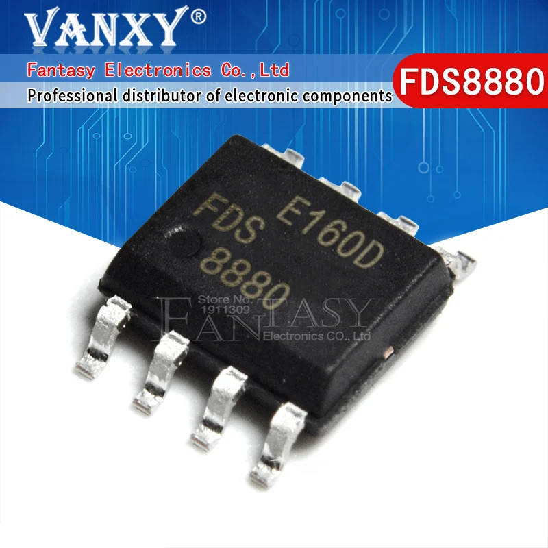 10 шт. FDS8880 SOP-8 8880 SOP8 FDS8880-NL SOP новый оригинальный | Электронные компоненты и