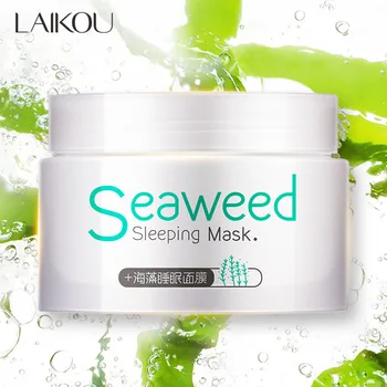 

LAIKOU Hyaluronic Acid Leave-in Sleep Face Mask Seaweed Repair Acne Trea Oil-control Whitening Moisturizing Nourishing Skin Care