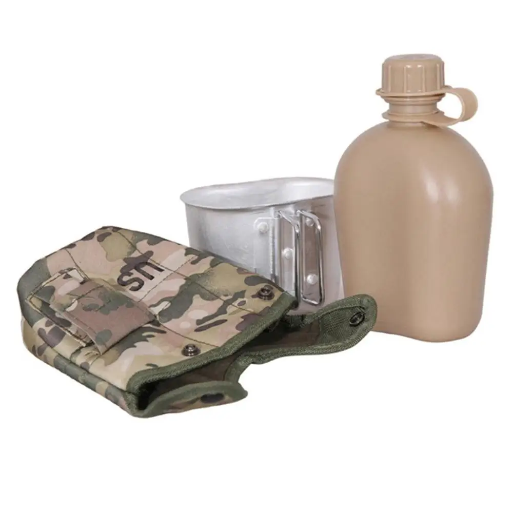 

Three-Piece Kettle With Lunch Box Wild Survival Camouflage Water Outdoors Mountain Camping Equipment High Quality Hot Sales