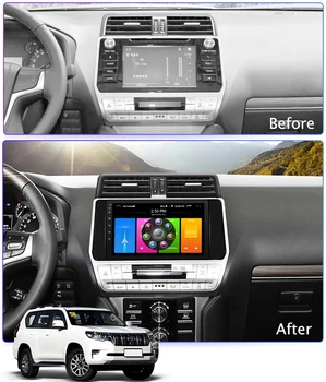 

New 9" Android 10.0 Car Stereo Autoradio For Toyota Prado 2018 Radio GPS Navigation USB Wifi Multimedia Cassette Recorder Player