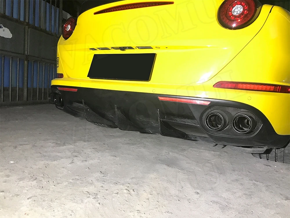 5PCS Car Rear Boot Lip Wing Spoile Carbon Fiber for Ferrari California 2015 FRP - - Racext 27