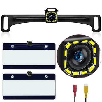 

New Car License Plate Backup Camera Rear View Reverse Parking Night Vision DIY Kit