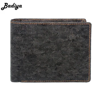 

Hot Sale Men Wallet RFID Short Coin Purse Retro Cork Wood Bifold Slim Clutch Bag Multi Slots Credit Card Holder for Men Wallet