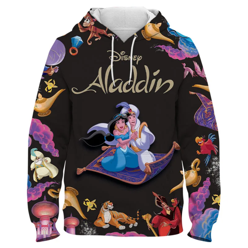 Толстовки с капюшоном Disney Aladdin крутые толстовки 3D принтом мужские женские