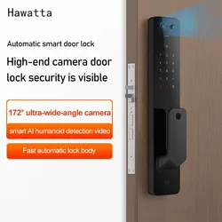 Hawatt – serrure de porte intelligente automatique, biométrique, à empreintes digitales, NFC, fonctionne avec les applications Apple HomeKit et Mi Home 