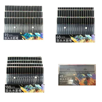 

Watercolor Markers for Drawing Painting Set Professional Water Coloring Brush Pen Set Dual Tip for School Art Supplies