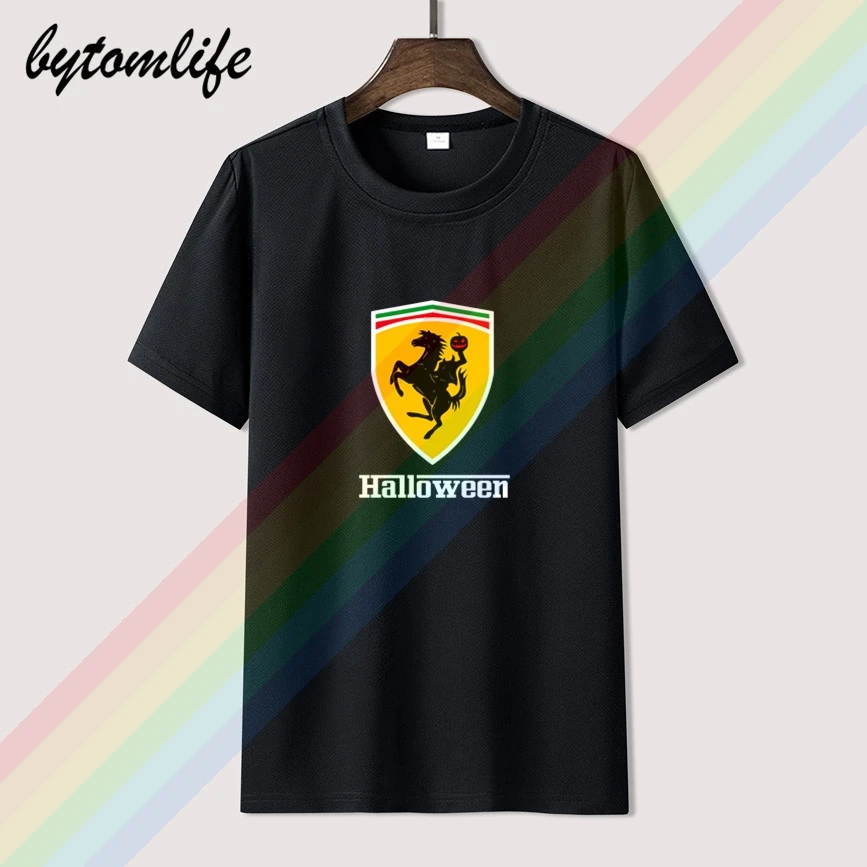 Новинка 2021 футболка FERRARI для мужчин лимитированный выпуск Мужская черная