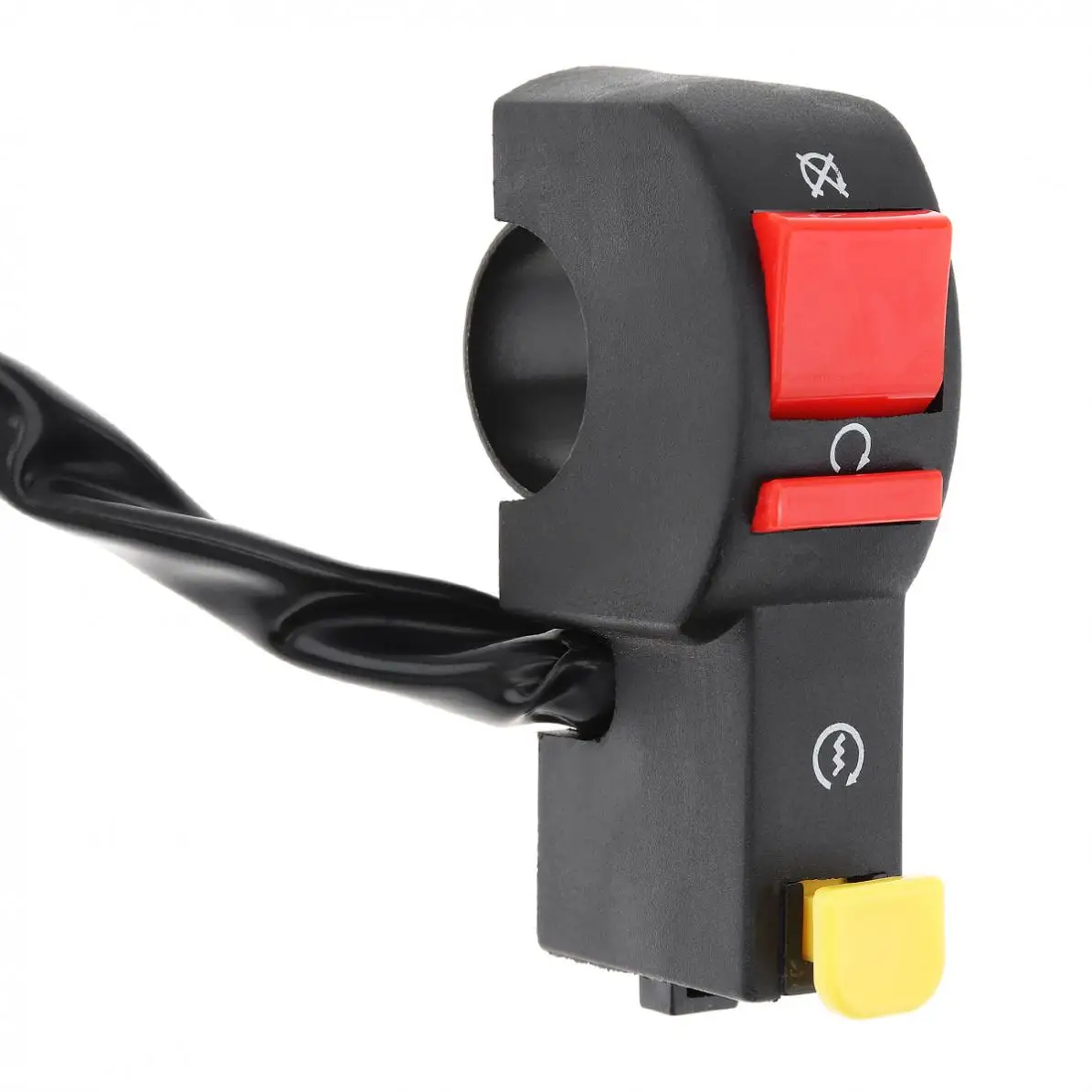 

22MM Plastic Universal Motorcycle Steering Wheel / Button Light Horn / Flameout Switch