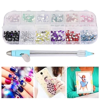 

Newest Multifunctional Point Drill Set Embroidery Diamond Painting Tools Diamond Applicator Set DIY Manual Point Drill Pen