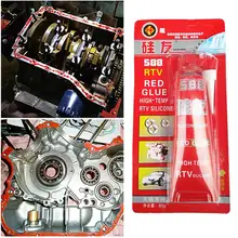 Топ продаж 85 г сильный клей высокотемпературный герметик RTV красный крепежный клей для автомобилей двигатель зазор уплотнение Ремонт Инструменты