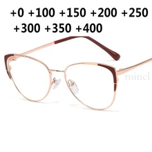 Металлическая оправа кошачьи очки для чтения женские и мужские очки при дальнозоркости Анти-усталость очки при дальнозоркости ридер очки+ 1,0 3,5 NX