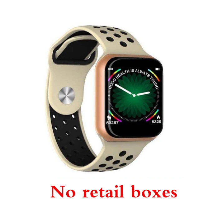 F9 gold no box WLMLBU F8 умные часы IP67 водонепроницаемые 15 дней в режиме ожидания пульсометр кровяное давление Smartwatch Поддержка IOS Android - Цвет: F9 gold no box
