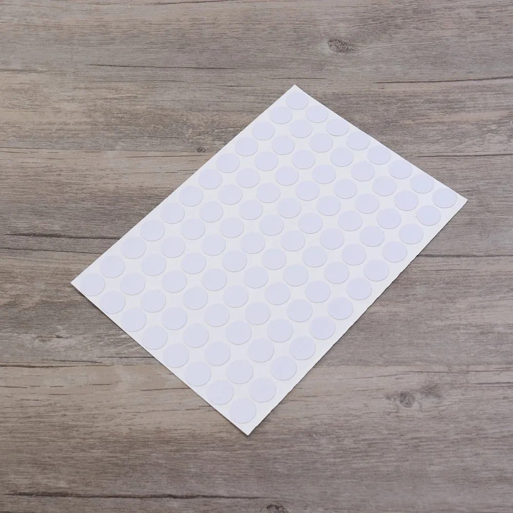 Pegatinas con agujeros para tornillos, pegatinas adhesivas para cubrir muebles, tapas de armario, autoadhesivos para madera blanca a tornillos, calcomanía libre a prueba de granos