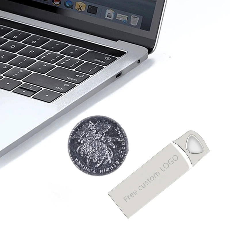 USB 2.0 Flash Memory Stick 8gb High Speed Metal USB Flash Drive 32gb U Disk 16gb Pendrive 64gb Pen drive 128gb Free custom LOGO