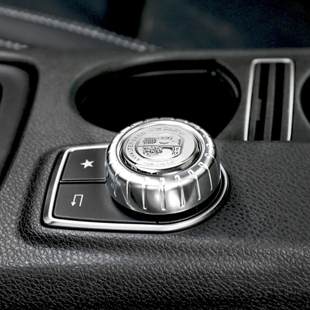 

Air Conditioner Multimedia Button Apple Tree Logo Cover Badge Sticker For Mercedes Benz A B C E Class ML GL GLE GLK GLA CLA CLS