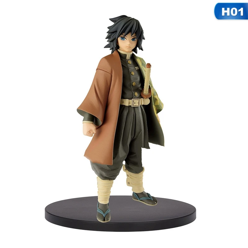 Аниме Demon Slayer Kimetsu No Yaiba Kamado Tanjirou Agatsuma Zenitsu Модель ПВХ фигурка игрушки 15 см