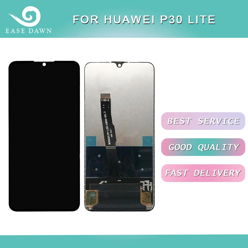 Для huawei P30 lite ЖК-дисплей ips ЖК-экран + сенсорная панель дигитайзер сборка для