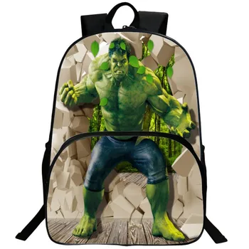 

16inch Hulk Student School Shoulder Bag Cosplay Backpack Cartoon Bookbag Teenage Laptop Travel Bags Gift