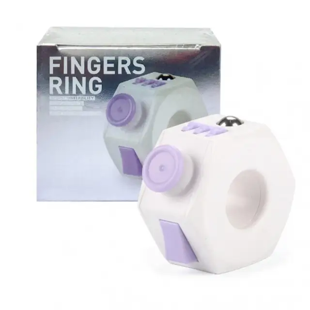 Anti-Stress Rings Unzip Toy For Autism Anxiety Relief Focus Children Adults Stress Relief Cube Decompression Toy Finger Toys 5