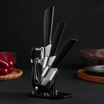 

Kitchen set "Night", 4 items, on a stand, black
