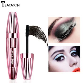 

4D Fiber Mascara Volume Waterproof Long Eyelash Extensions Makeup Silk Black Thick Eyelash Professional Rimel For Eye TSLM1