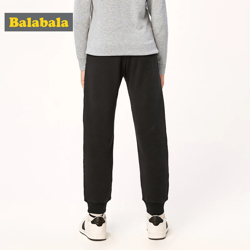 Balabala/детские брюки для мальчиков; коллекция года; сезон осень-зима; большие детские брюки; модные теплые бархатные пуховые штаны