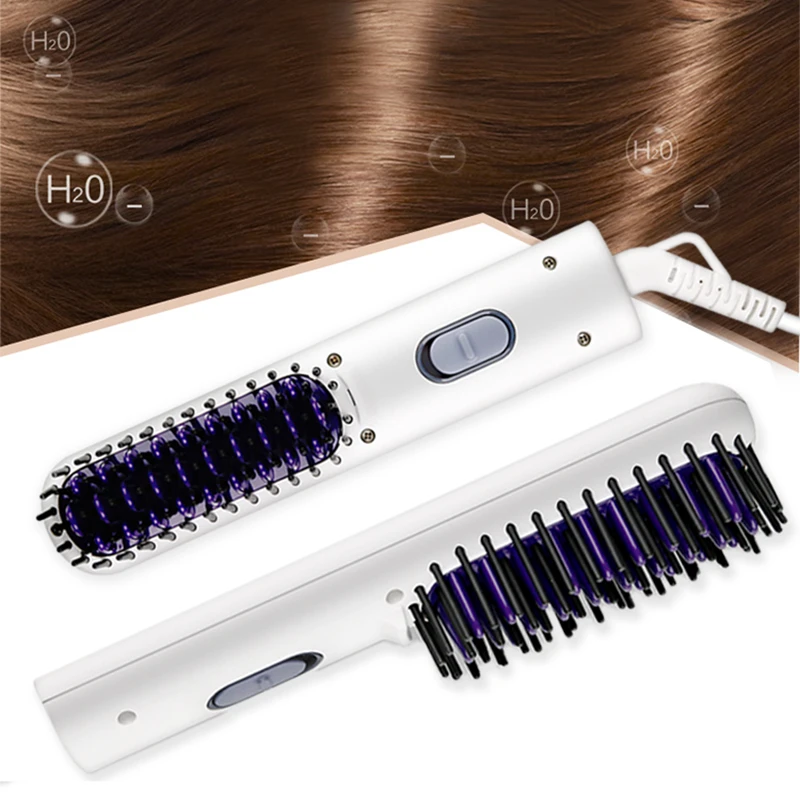 Профессиональный одношаговый выпрямитель для волос щетка Volumizer 32 Вт 220 В анионная Расческа для прямых волос Гладкая щетка для волос электрическая щетка для волос