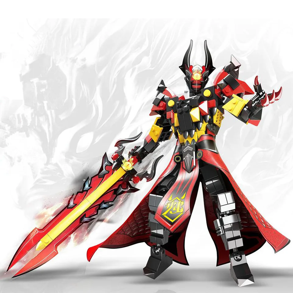 BIONICLE Romance of the Three Kingdoms Lu Bu Cao модель строительные блоки кирпичи игрушки Juguetes