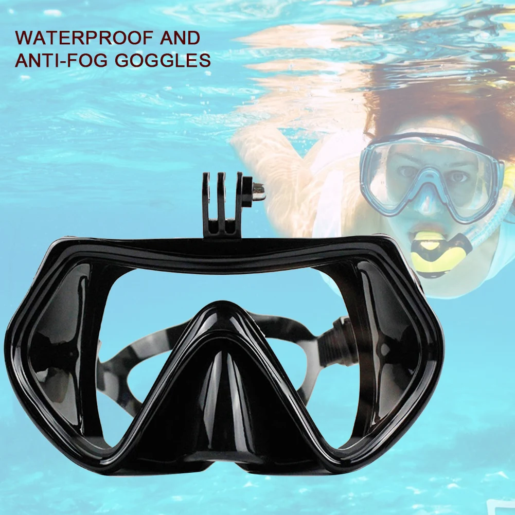Outdoor Adjustable Strap Snorkeling Scuba Men Women Diving Anti Fog Underwater Camera Swimming Googles Beach for GOPRO Hero | Электроника