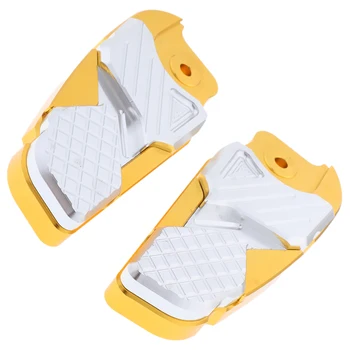 

2pcs CNC Foot Pegs Rear Universal for Motorcycles Electric Scooters - Golden