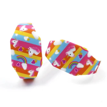 

Kids Boys Girls Unicorn Printing Soft Rubber Fashion Digital Led Watches Wholesale Children Students Rainbow Luminous Watches