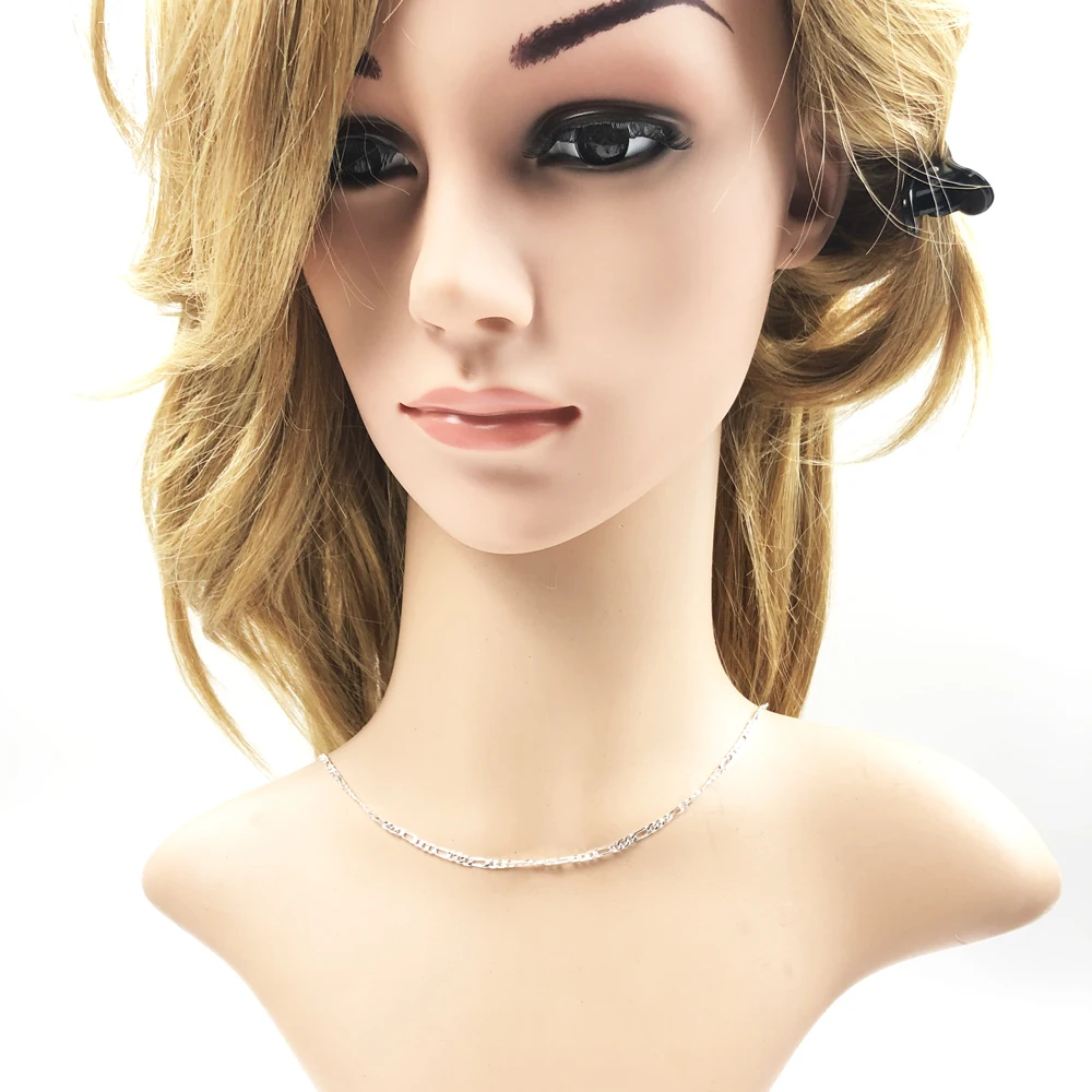 Классическая цепочка Фигаро 2018 новые модные ювелирные изделия из серебра 925