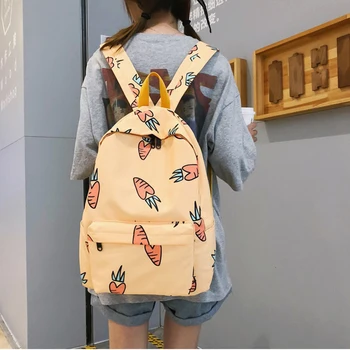

Avocado Green School Backpack Women 2019 Casual Student Daypack Bag Travel Backpack Portable Leisure Campus Bags mochila