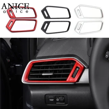 

2pc Carbon fiber color or chrome ABS AC Air Conditioning Dashboard Vent Cover trim fir For Honda Accord 2018