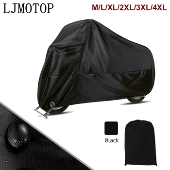 

LJMOTOP Motorcycle Cover ATV Scooter Dustproof Waterproof Sun Block Protector Outdoor Bike Motor Cover funda moto