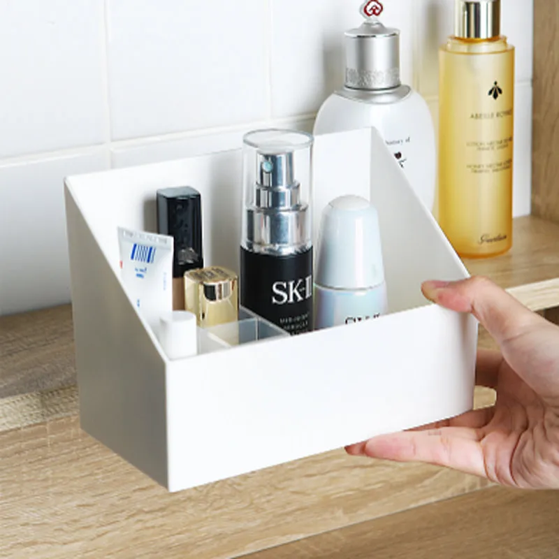 

New Six Compartments Lipstick Storage Organizer Adjustable Ladies Skin Care Dressing Table Cosmetics Beauty Box For Bathroom