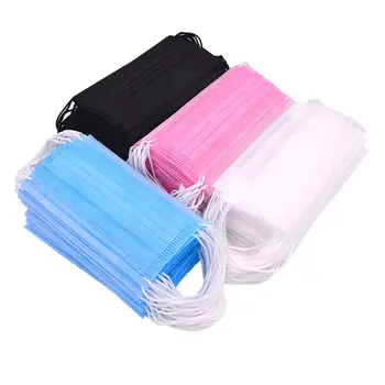 

маска защита 3 layer mask black face mask mascarillas 100 Disposable maske maschera Layers Filter 마스크 mondkapjes 400 3 layer