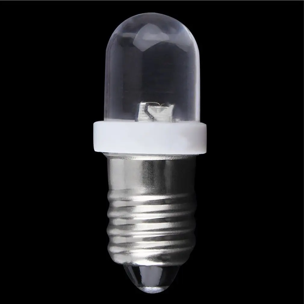 

100% brand new and high quality Low power consumption E10 LED Screw Base Indicator Bulb Cold White 6V DC