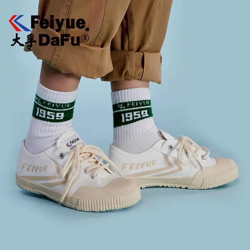 Dafu Feiyue/парусиновая обувь; винтажные вулканизированные мужские и женские модные новые кроссовки; удобные нескользящие трендовые бежевые туфли; 795