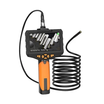 

4.5Inch Industrial Endoscope Borescope 8mm Dual Lens Inspection Camera with 5M Semi-Rigid Tube LED Light