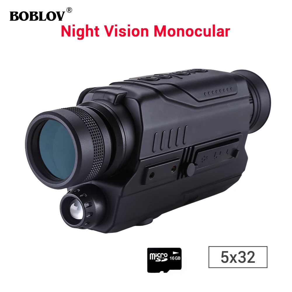 

Boblov PJ2 Infrared Hunting Night Vision Monocular HD Powerful Telescope Military Digital night-vision Camera long range in Dark