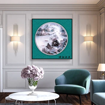 

Chinese Painting Landscape Canvas Art Wall Pictures for Living Room BedroomScenery Posters and Prints Modern Home Decoration