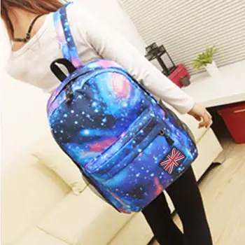 

Women Men Fashion Backpacks Canvas Star Universe Space Bag Teenager Students School Campus BackpackTravel Backpack