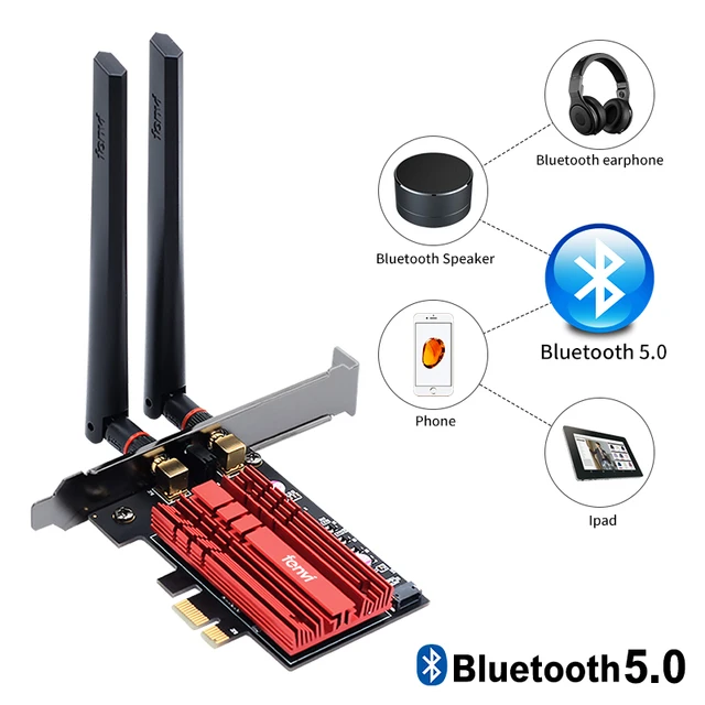 FV-AX3000 Dual Band 2.4Gbps WiFi 6 AX200 Gigabit Network Card Pcie Wifi Bluetooth 5.0 Wireless Adapter For Pc Desktop Windows 10 3